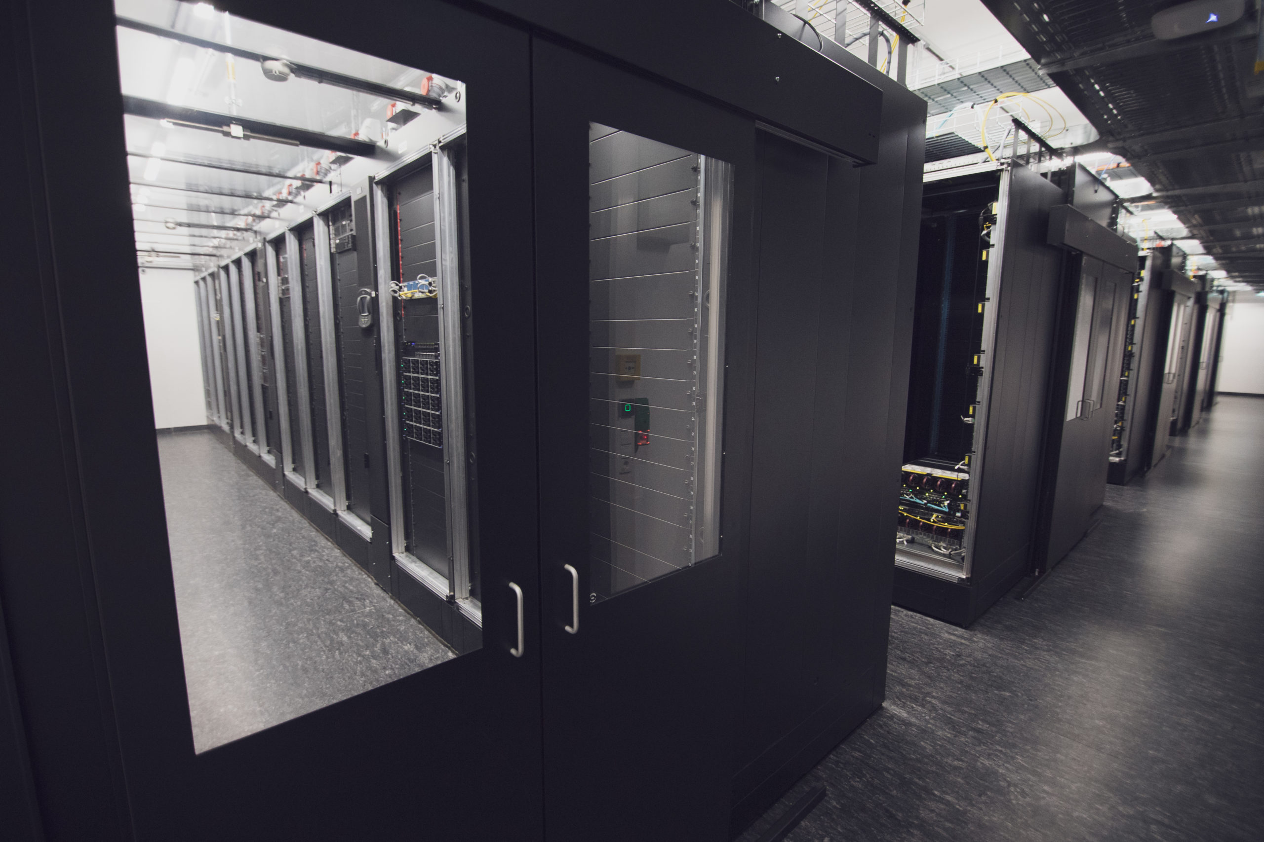 Server racks in a data centre